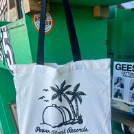 Tote-Black/ white Large Sunset