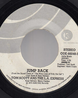 Tom Scott And The L.A. Express – Jump Back / T.C.B. In E 7" vinyl record