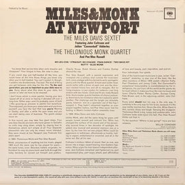 Miles & Monk At Newport