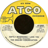 The English Congregation – Softly Whispering I Love You 7" vinyl record