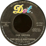 The Mills Brothers – Cab Driver 7" vinyl record