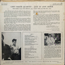 Chet Baker Quartet – Jazz At Ann Arbor