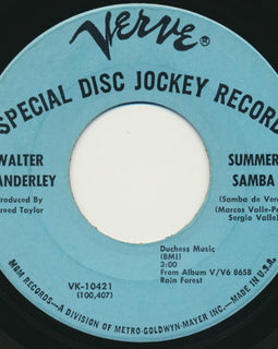 Walter Wanderley – Summer Samba (Samba De Verao) 7" vinyl record