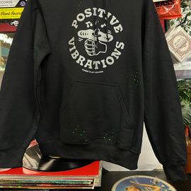 positive vibration hoodie-silver/gold